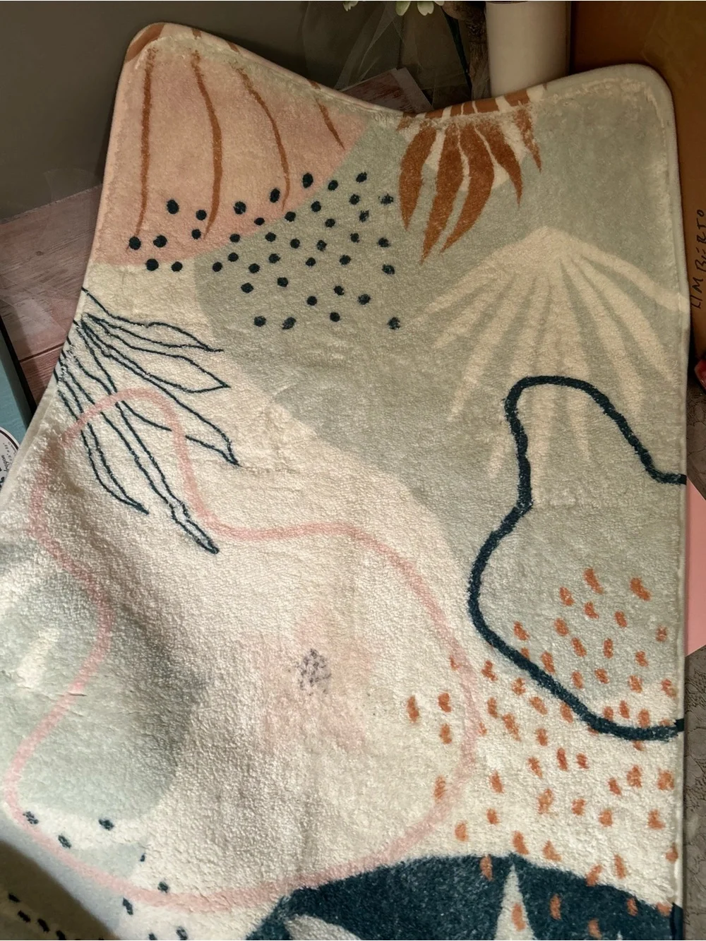 Botanical Arch Shower Curtain, Bathroom Rug and Hand Towel-new